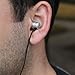 GOgroove Silver Earbuds In-Ear Earphones with Deep Bass & Custom Ear Gels - Noise Isolating Design , Durable Alloy Housing , & Angled for Comfort - Great for the Music , Podcasts , & More