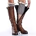 Womens Lace Stretch Boot Leg Cuffs Leg Warmers Socks Topper Cuff