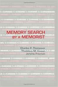 Amazon Com Memory Search By A Memorist 9780805812367