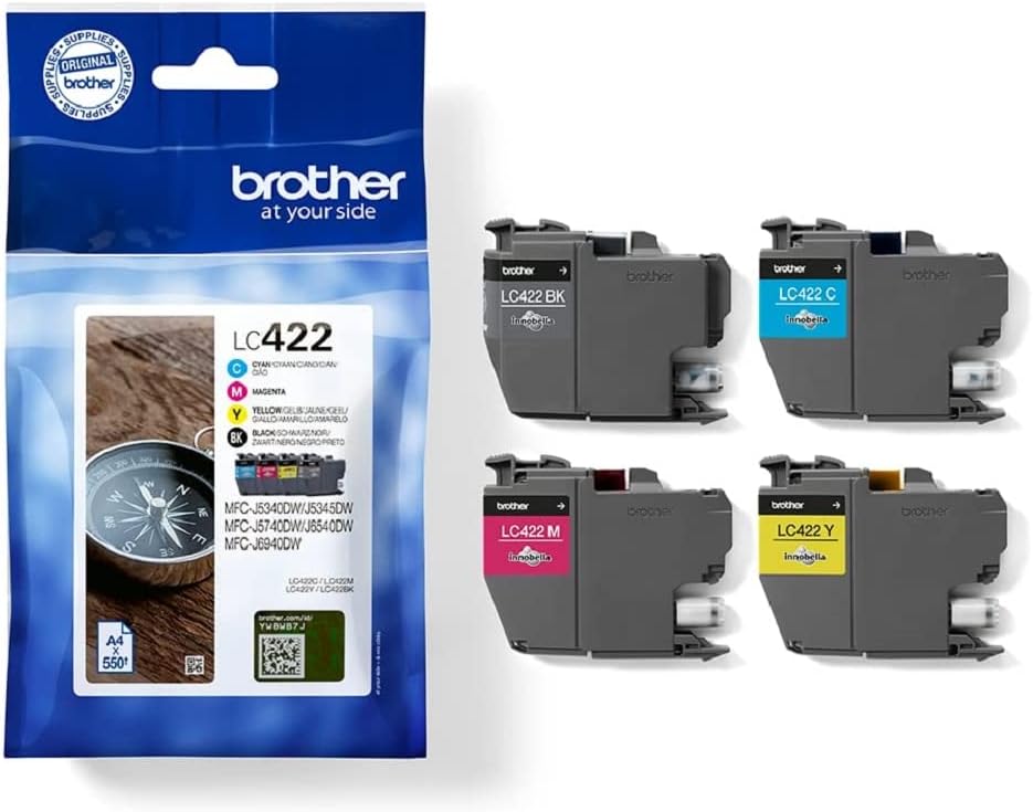 Brother LC422VAL Ink Cartridge Multi-Pack Black Cyan Magenta Yellow Standard