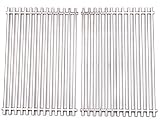 BBQ funland GS521 Aftermarket Stainless Steel Cooking Grid/Cooking Grates Replacement for Weber 7521, Lowes Model Grills and Others, Set of 2