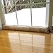 Evelots Door Window Draft Stopper-Block Cold,Heat-Sound Proof-Hanging Cord-Beige