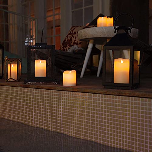 Homemory Waterproof Flickering Flameless Candles, Outdoor Indoor