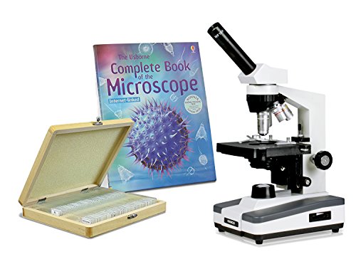 Parco Scientific Monocular Compound Microscope, 40x-1000x Magnification, LED, Mechanical Stage, Rechargeable Battery, Microscope Book, 100 Prepared Slides Variety Set, Package ($10 Value) - Thumbnail 7