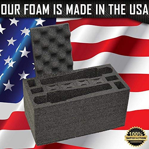 MY CASE BUILDER Foam Insert Handgun, Ammunition Mag Storage for .50