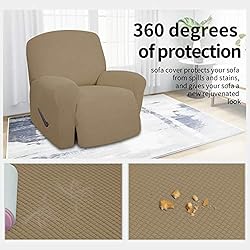 Easy-Going 4 Pieces Oversized Recliner Stretch Sofa