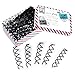 Hisight Black Spiral Hair Pin DIY Hair Style Sleek and Compact Alloy Construction Fluffy Screw Hair Pins - 15 Boxs (Postcard box)