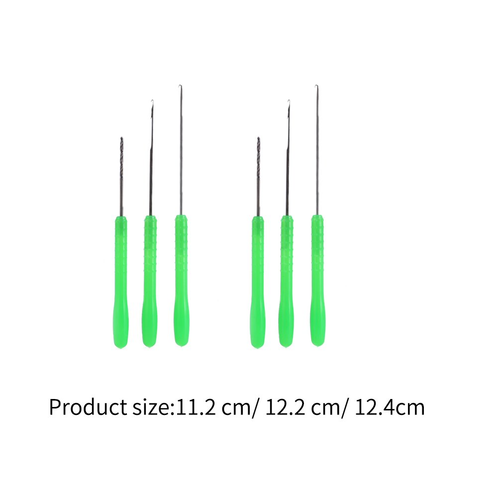 In 1釣り餌リグ 鯉釣り餌 準備 B06xssjrj1 2set釣り餌ニードルツールセット Stringerドリルフックナットboilieニードル 炭素鋼 Latchingニードル3 テンヤ 定番の冬ギフト