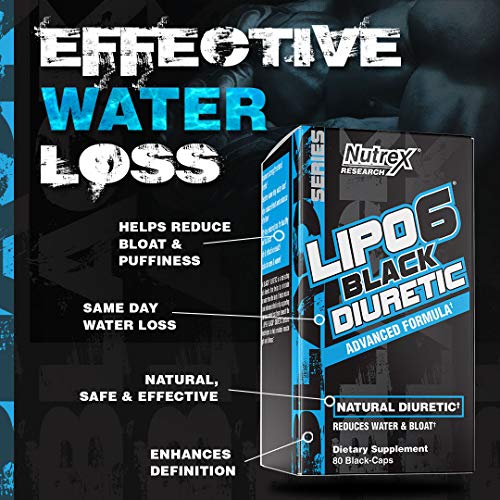 Nutrex Research Lipo6 Diuretic Advanced Natural Diuretic Pills for