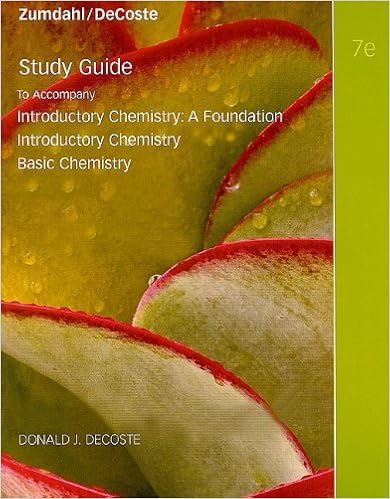 Study Guide For Zumdahl Decoste S Introductory Chemistry 7th Zumdahl Steven S Decoste Donald J 9780538736404 Books