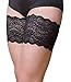Bandelettes Original Patented Elastic Anti-Chafing Thigh Bands - Dolce Black Size B (Medium)