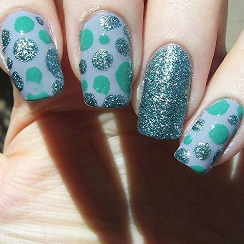 Bubble Stencil Nail Vinyls By Twinkled T - 1 Sheet of 16 Stencils