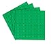Strictly Briks Classic Stackable Baseplates - Compatible with All Major Brands - Building Bricks for Towers, Shelves, and More - Green 4 Briks Baseplate & 30 Stackers 6x6 Inches