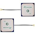 DIYmall 2PCS 32dB High Gain GPS Antenna Built-in BT-580 Ceramic Active IPEX1.0 Antenna 25x25x2mm Center Frequency 1575.42MHZ
