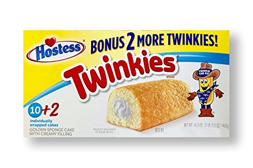 Hostess Twinkies Original Flavor Bonus Box 10+2 Snack Cakes