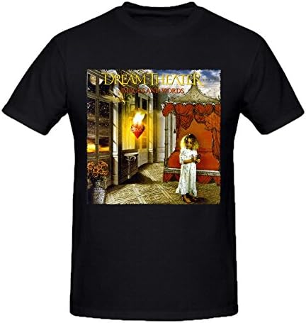 Heeloo Men's Dream Theater Images and Words Personalized Big T Shirt Black