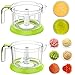 LOVKITCHEN Multi-functional Spiral Vegetable Slicer Set Hand Crank Manual Food Processor/Chopper, Blender, Shredder, Meat Grinder, Citrus Juicer, Mandoline Slicer Set With 5 Interchangeable Blades