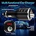V4.2 Bluetooth FM Transmitter for Car, Esolom Wireless Bluetooth Transmitter Receiver MP3 Player Radio Adapter Car Kit with Dual USB Charging Ports and iPhone Speakerphone Samsung Smartphone