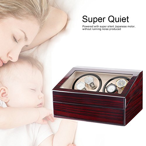Kranich Automatic Watch Winder Box Luxury Wooden Storage Case