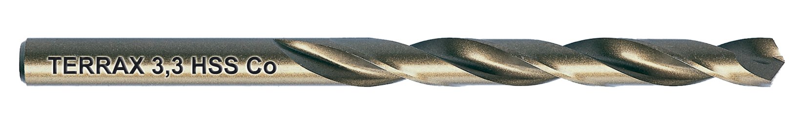 Ruko Terrax HSS-CO5 Spiral Drill Bits 3.3 mm in Plastic Pack