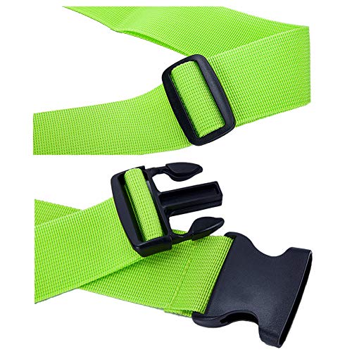 Hibate (2_Green) Luggage Straps Belts and (1_Green) Neoprene Suitcase