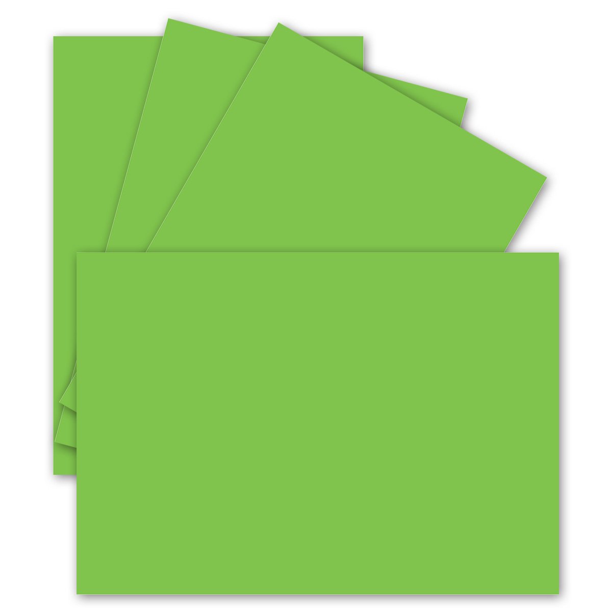 FarbenFroh by GUSTAV NEUSER 100 single cards DIN A6-10.5 x 14.8 cm 240 g/m² light green construction cardboard craft paper craft cardboard craft cards blank postcards