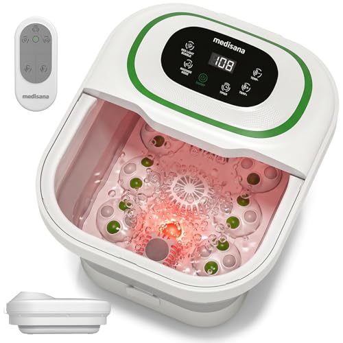Medisana Collapsible Foot Spa Bath with Motorized Roller & Temp Control |