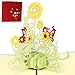 Paper Spiritz Pop up Cards Birthday, Mothers Day Anniversary Thank You Card for Husband Daughter Wife, Handmade Graduation Sympathy Blank Card, Laser Cut Gift Card with Envelopes All Occasions