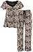 Rene Rofe Women's Tan Leopard Pajamas