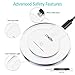 Wireless Charger, DIGI4U QI Wireless Charging Pad for Apple iPhone X/iPhone 8/8 Plus, Samsung Galaxy Note 8/Note 5, S6 S7 Edge S8 S8+, Google Nexus 4/5/6 and All Qi-Enabled Devices (Clear)