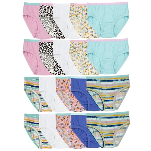 Fruit of the Loom Girls Cotton Briefs 20 Pack