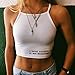 Kwok Women's Boho Tank Tops Halter Bustier Bra Vest Crop Top Shirt Blouse Cami (S)