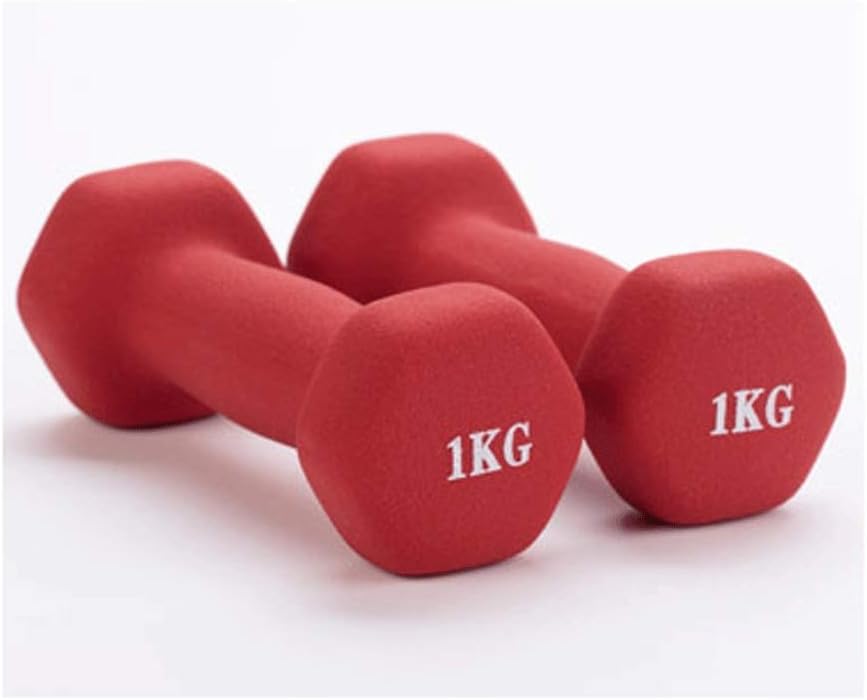 Xushiwanju Neoprene Dumbbells Hand Weights Dumbells Children's Ladies Dumbbell Toning-Pilates (1kg-5kg) Pair