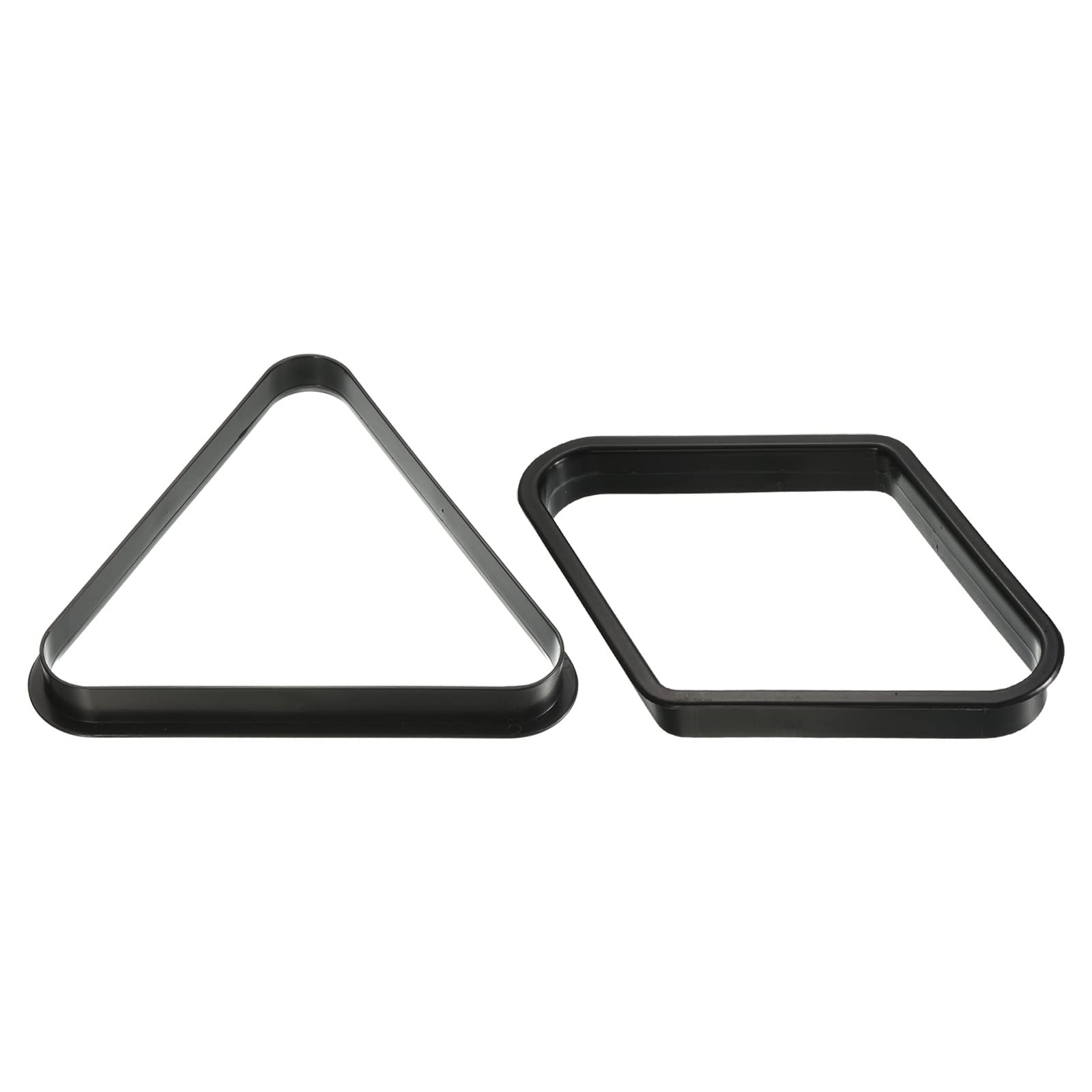 PATIKIL Billiard Pool Ball Rack Set, 2 in 1 Pool Cue Rack Triangle Rack and 9-Ball Diamond Billiard Rack for Billiard Pool Table, Black