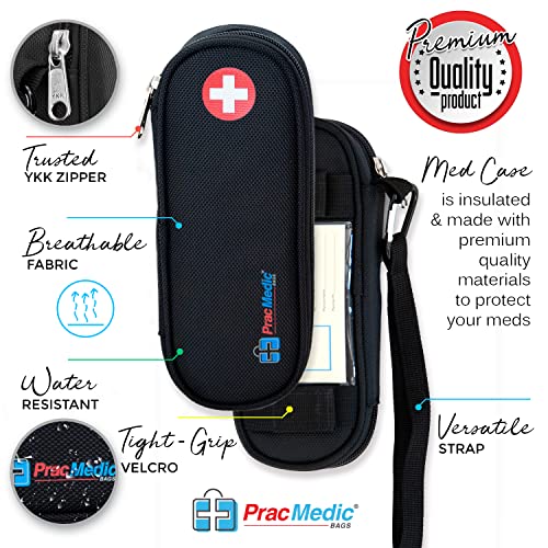 PracMedic Bags EpiPen Carrying Case, Compact Holds 2 EpiPens or Auvi