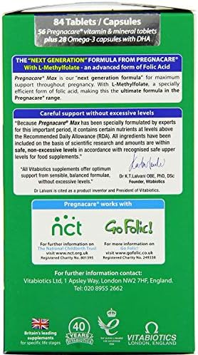 Vitabiotics Pregnacare Max 2 Pack Amazon Co Uk Health Personal Care