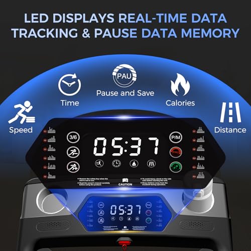 Treadmill with Incline 3-in-1 Portable Treadmills for Home Small, Incline Walking Pad Treadmill with Handle Bar, Walking Pad Foldable with 3.0HP Quiet Brushless, LED Dispay, 350LBS Capacity