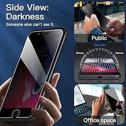 NEW'C 3 Pack Privacy Screen Protector for iPhone
