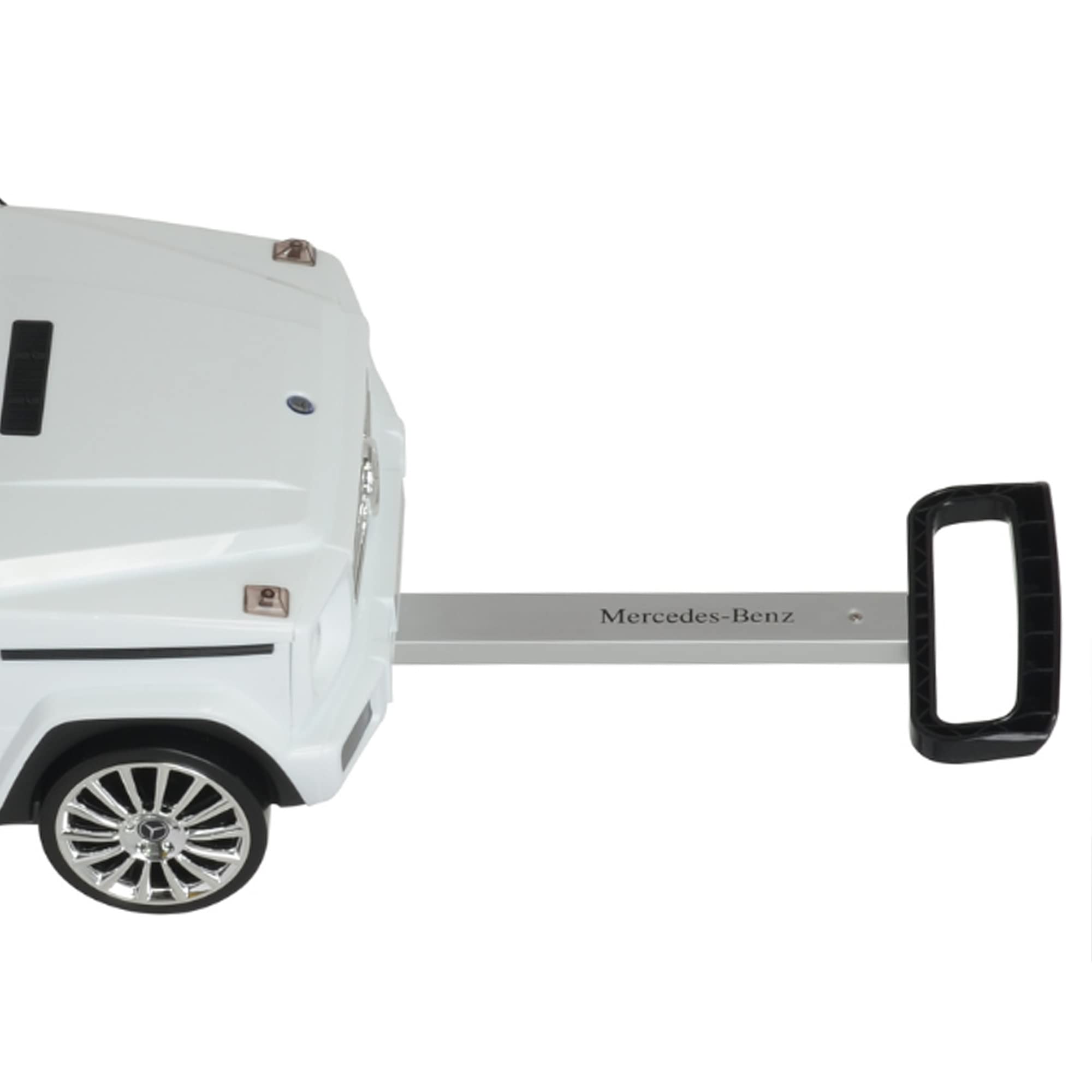 Merc Suitcase White Push Car