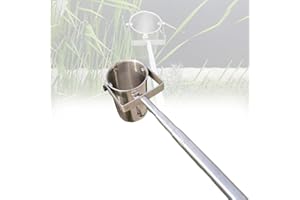 500/1000ml Metal Telescopic Water Sampler Kit with Adjustable Pole & Cup for River Lake Pool Sampling - Measuring Scale Verti
