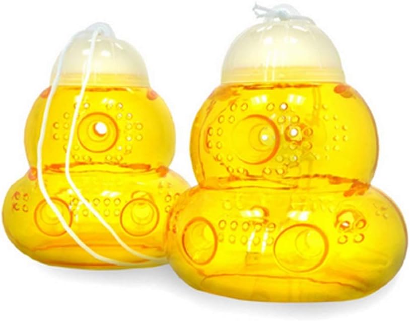 Killer Green Wasp Trap Kills Wasps, Hornets and Yellow Jackets - 100% Guaranteed - 2 Pack