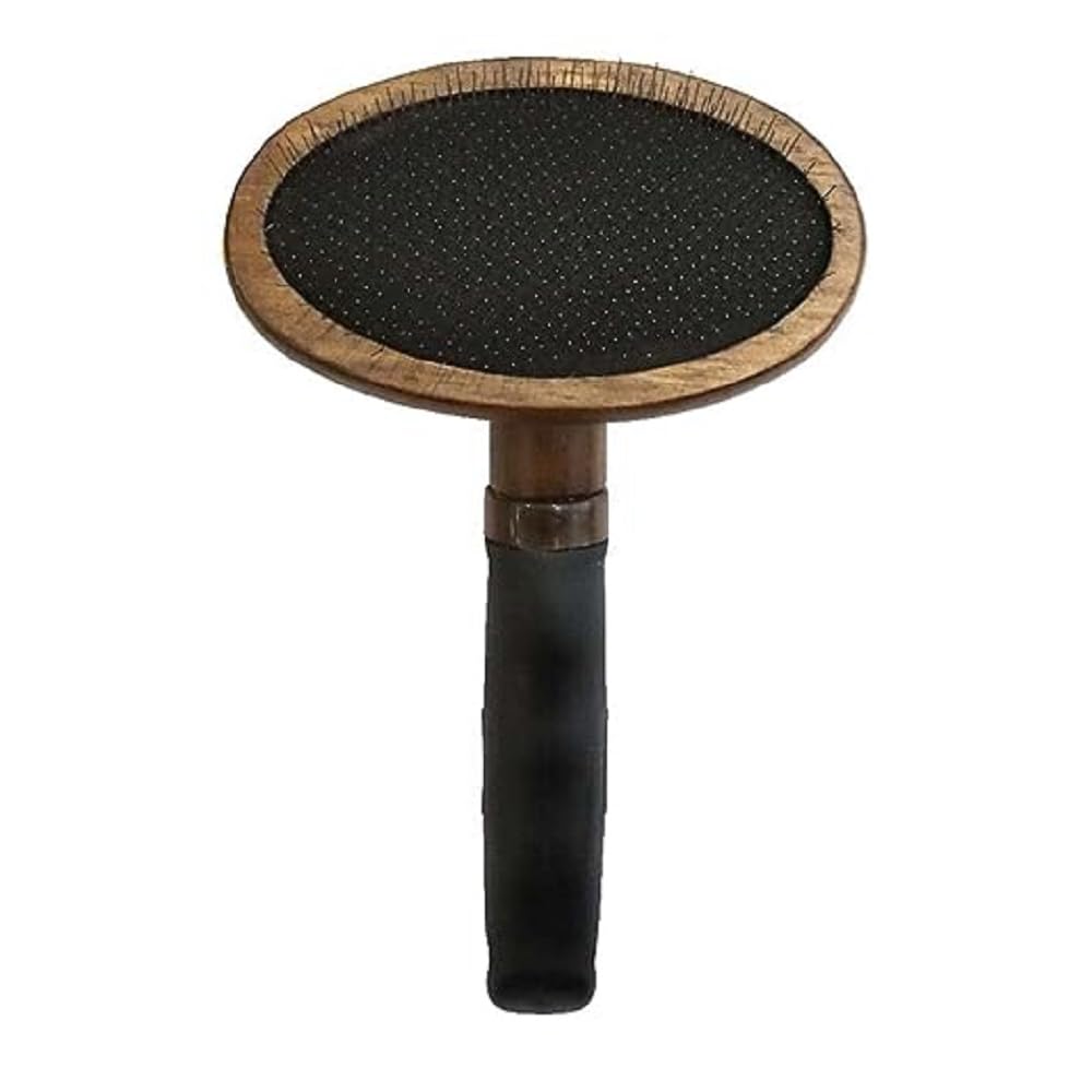 Croci Barbershop - Carder for Dogs for All Hair Types, Brush for Dogs with Stainless Steel Teeth, Removes Undercoat and Untangles Knots, 19.5 x 12.5 x 4 cm