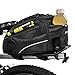 BV Bike Bag - Rear Bike Saddle Bag with Secure Velcro Mount & Shoulder Strap - Pump Holder, Bottle Pocket & Reflective Trim - Ideal for Work, Commute & Everyday Cycling - Bike Bags for Bicycles
