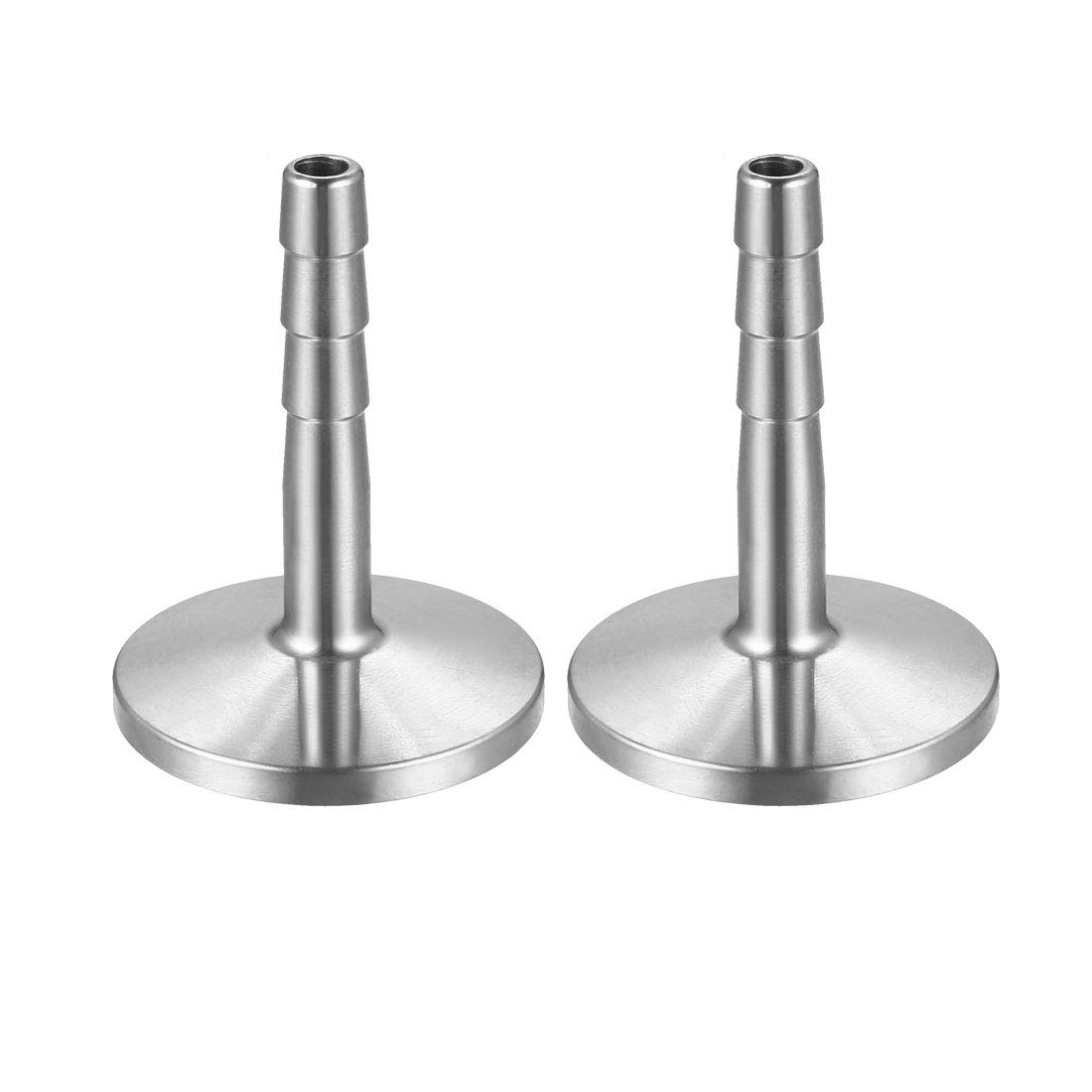 sourcing map Clamp Hose Adapter 1.181 Inch Flange to 1/4 Inch Hose Barb Fitting 2 Pcs