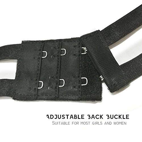 xspice Sexy Lingerie Set for Women, 3 Piece Lingerie for Women with Garter Belts and Thong, Excluding Stockings (M/L, Black)