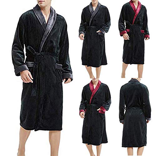 Pigiama-Accappatoio-da-Uomo-Pigiama-Manica-Lunga-con-Colletto-a-V-Camicia-da-Notte-Camicia-da-Notte-Loungewear-Plus-Size-Abbigliamento-per-la-casa-Inverno-da-Piccolo-a-5XL