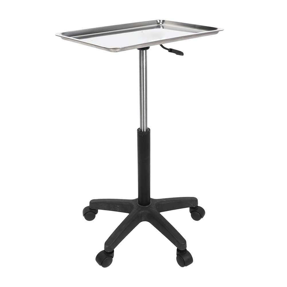 Salon Tray Beauty Rolling Trolley Cart Hair Spa Equipment Height Adjustable Stainless Steelwith Wheels Hairdressing Tattoo Storage(tray): Beauty