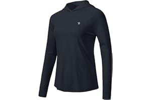 TBMPOY Womens UPF 50+ Sun Protection Hoodie Shirt Long Sleeve Fishing Hiking Outdoor UV Shirt Lightweight