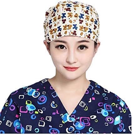 Nothar Women's and Men's Scrub Cap Scrub Hat One Size Multiple Color - -