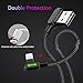 Made for The Game Connecting Cable for Apple- 6 ft 1800mm Length 2A Current 90 Degree USB AM Reversible Cool Working Indicator Designed for Apple iPhone Ipad Charger